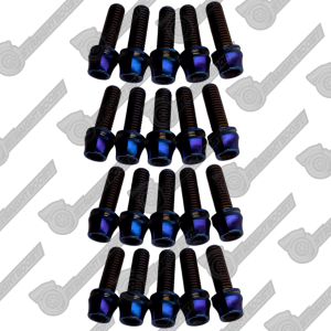RB20 RB25 RB26 Titanium Valve Rocker Cover Bolts | RB25DET Dress-Up Kit Blue Type 2