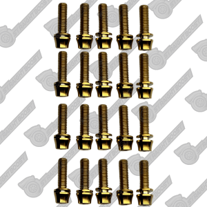 RB20 RB25 RB26 Titanium Valve Rocker Cover Bolts | RB25DET Dress-Up Kit Gold Type 2
