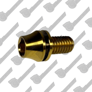 M5x0.8 x 10mm Titanium Taper Head Cap Screw | Gold Finish | Type 2