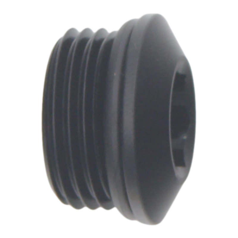 DeatschWerks 8AN ORB Male Plug Low Profile Internal Allen/Hex (Incl O-Ring) Anodized Matte Black - Image 2
