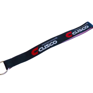 Cusco Keychain with Ring - Black Strap with Cusco Logo