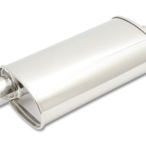 Vibrant StreetPower Oval Muff 5in x 9in x 15in long body 2.25in in I.D. x 2.25in out Offset-Center