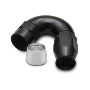 Vibrant -6AN 150 Degree Hose End Fitting for PTFE Lined Hose