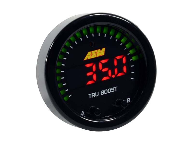 AEM X-Series Tru-Boost Controller Gauge w/ Boost Control Solenoid 80PSIg Internal MAP Sensor - Image 8