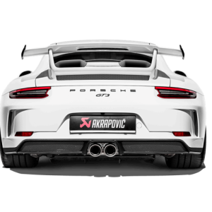 Akrapovic 2018 Porsche 911 GT3 (991.2) Slip-On Race Line (Titanium) w/Titanium Tail Pipe Set