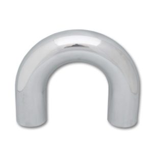 Vibrant 1.75in O.D. Universal Aluminum Tubing (180 degree Bend) - Polished