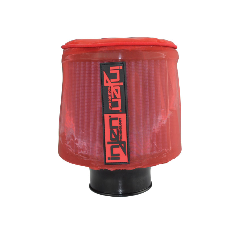 Injen Red Water Repellant Pre-Filter fits X-1021 6in Base / 6-7/8in Tall / 5-1/2in Top - Image 2