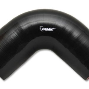 Vibrant 90 Degree Silicone Elbow 3.125in ID x 3.50in Leg Length - Black