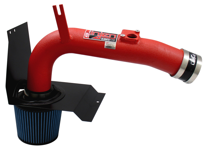 Injen 08-13 Subaru WRX/STi 2.5L (t) Wrinkle Red Cold Air Intake - Image 2