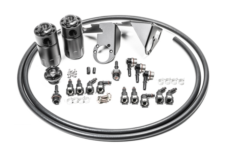 Radium Engineering 05-13 Chevrolet Corvette Fluid Lock Dual Catch Can Kit - Image 3