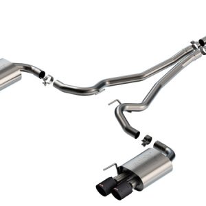 Borla 2024 Ford Mustang 2.3L Ecoboost ATAK Catback Exhaust CF BA w/ Quad Tips - Non-Active