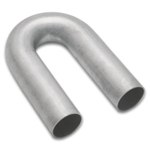 Vibrant 321 Stainless Steel 180 Degree Mandrel Bend 1.50in OD x 2.25in CLR 16 Gauge Wall Thickness