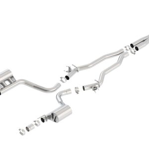 Borla 15-16 Dodge Challenger Hellcat 6.2L V8 ATAK w/ Valve Simulator CB Exhaust Factory Valance