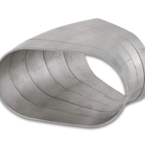 Vibrant 45 Degree Horizontal Plane Oval 304SS Pie Cuts Nominal Tube 3.50in