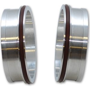 Vibrant Aluminum Weld Ferrules w/ O-Rings for 5in OD Tubing - Sold in Pairs