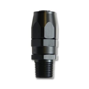 Vibrant -12AN Male NPT Straight Hose End Fitting - 1/2 NPT