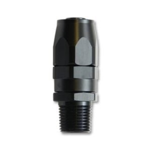 Vibrant -8AN Male NPT Straight Hose End Fitting - 1/4 NPT