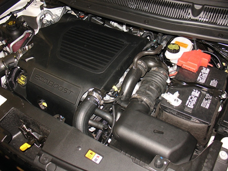 Injen 13 Ford Explorer Sport 3.5L EcoBoost V6 Wrinkle Black Tuned Intake w/ Dry Web Filter - Image 3