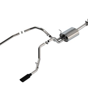 Borla 19-22 RAM 1500 3.6L V6 4DR 140.5/144.6/153.5 WB 2.25in S-Type Cat-Back - Black Chrome Tip