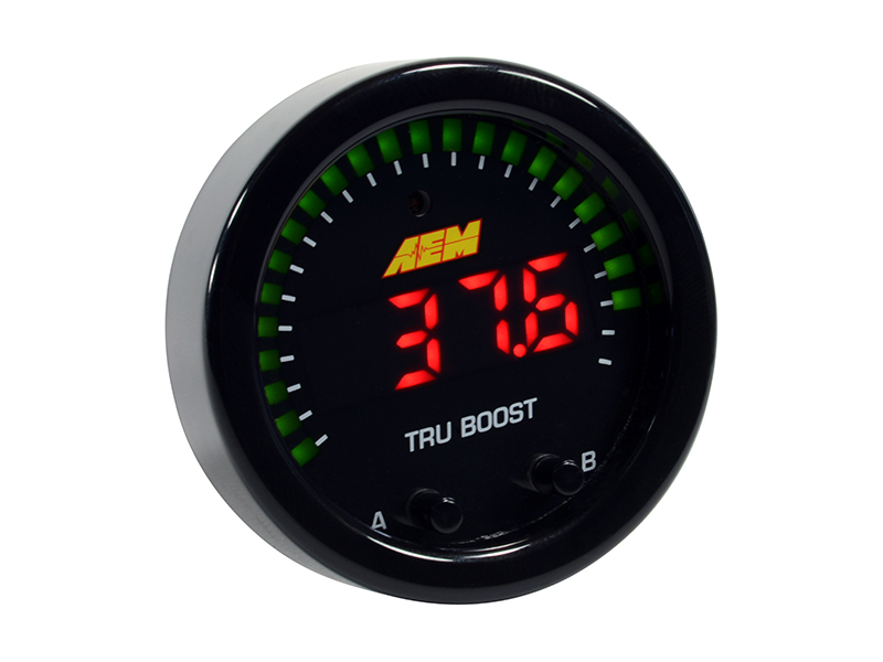 AEM X-Series Tru-Boost Controller Gauge w/ Boost Control Solenoid 80PSIg Internal MAP Sensor - Image 2