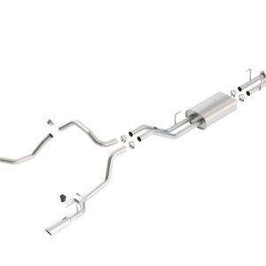 Borla 14-15 Toyota Tundra 4.6L/5.7L Crew Max SB DC SB Touring Cat Back Exhaust Dual Split Rear Exit