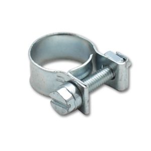 Vibrant Inj Style Mini Hose Clamps 8-10mm clamping range Pack of 10 Zinc Plated Mild Steel