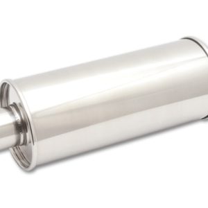 Vibrant StreetPower Round Muff 5in x 9in x 14in long body 2.5in in I.D. x 2.5in out Center-Center