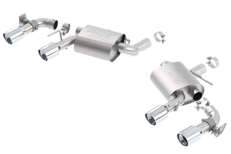 Borla 16 Chevy Camaro SS 6.2L w/ Dual NPP Atak Quad RD RL Tips Dual Exit Rear Section Exhaust - Image 6