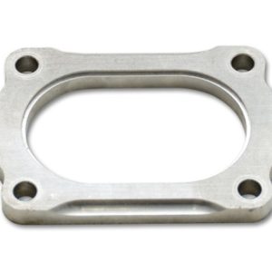 Vibrant T304 SS 4 Bolt Flange for 3.5in O.D. Oval tubing
