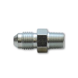 Vibrant -4AN to 1/8in NPT Straight Adapter Fitting - Steel