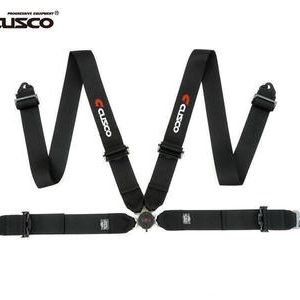 Cusco Universal 4 Point 3in Shoulder 3in Lap w/ Eyebolts (7/16-20UNF Thread) Racing Harness - Black
