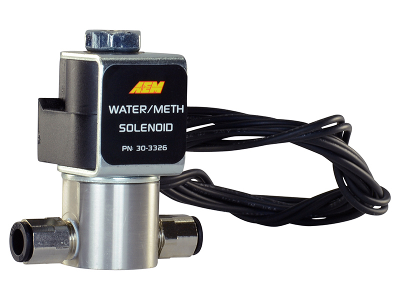 AEM Water/Methanol Injection System - High-Flow Low-Current WMI Solenoid - 200PSI 1/8in-27NPT In/Out - Image 3
