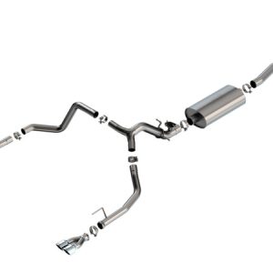 Borla 2024 Chevy Silverado 1500 6.2L V8 Touring Catback Exhaust w/ Simulator - Chrome
