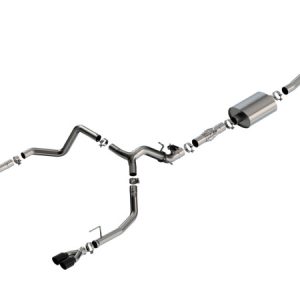 Borla 2024 Chevy Silverado 1500 6.2L V8 ATAK Catback Exhaust w/ Simulator - Black Chrome