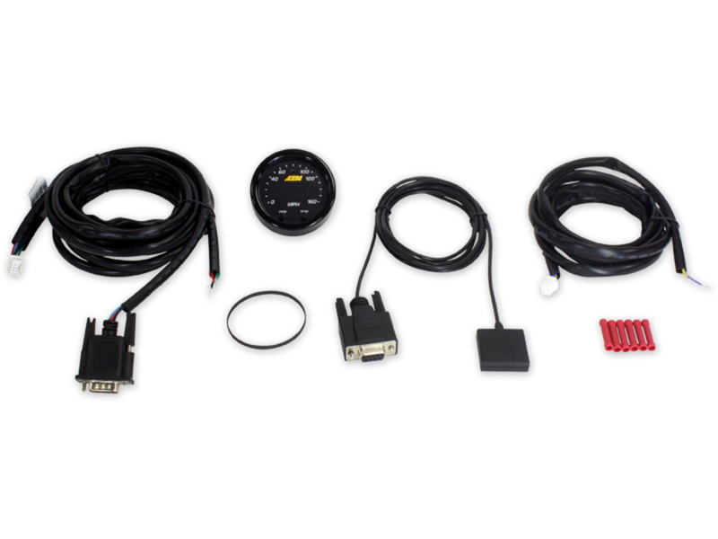 AEM X-Series 0-160 MPH Black Bezel w/ Black Face GPS Speedometer Gauge - Image 2