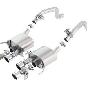 Borla 14-15 Chevy Corvette C7 6.2L RWD w/AFM &NPP ATAK-Type Dual Rd Rolled Center Rear Exit Exhaust