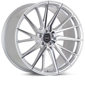 Vossen HF-4T 21x12 / 5x120 / ET52 / Deep Face / 72.56 - Silver Polished - Left Wheel