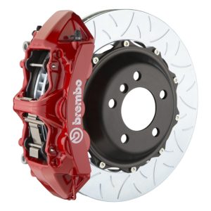 Brembo 95-98 993 C2/C4/C4S/Turbo Front GT BBK 6 Piston Cast 380x32 2pc Rotor Slotted Type3-Red