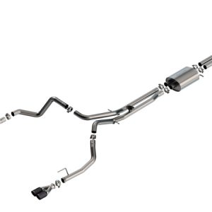 Borla 24-25 Chevy Silverado 1500 (6.2L V8) S-Type Cat Back - 3.5in Carbon Fiber Black Anodized Tips