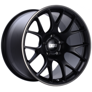 BBS CH-R 19x9.5 5x112 ET45 Satin Black Polished Rim Protector Wheel -82mm PFS/Clip Required