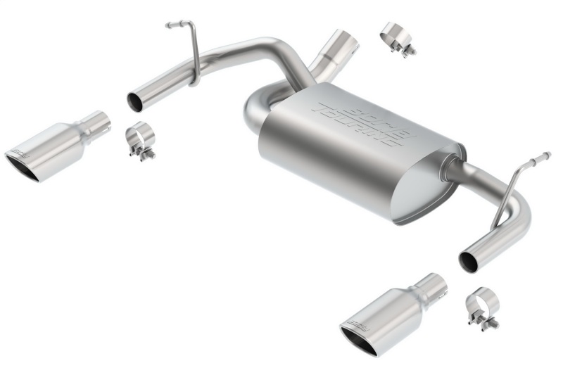 Borla 12-16 Jeep Wrangler 3.6L AT/MT 4WD Single Split Rr Exit Touring Exhaust (rear section only) - Image 8