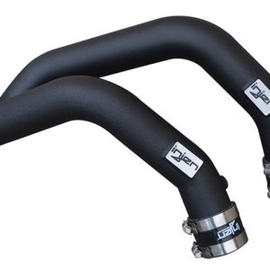 Injen 15-16 BMW M3(F80)/M4 (F82/83) 3.0L L6 Twin Turbo 2PC Aluminum Int. Charge Pipe - Wrinkle Black
