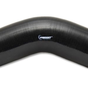 Vibrant 45 Degree Silicone Elbow 2.375in ID x 5.00in Leg Length - Black
