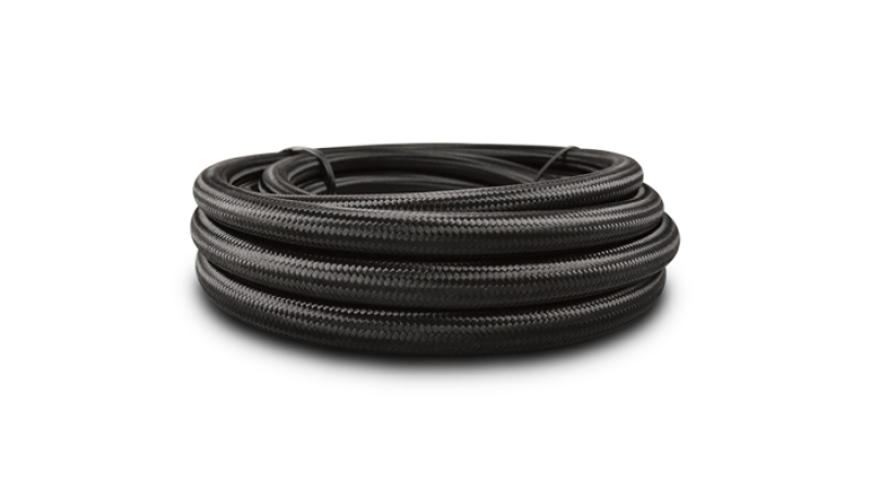 Vibrant -3 AN Black Nylon Braided Flex Hose w/PTFE Liner (10FT Roll) - Image 3