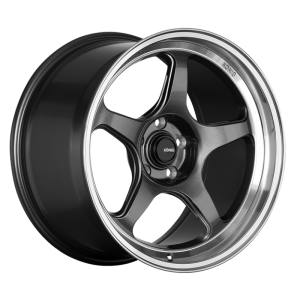 Konig Hyperspec 17x9 5x100 ET40 Anthracite Metallic Wheel w/ Mirror Machined Lip (Knurled Bead)