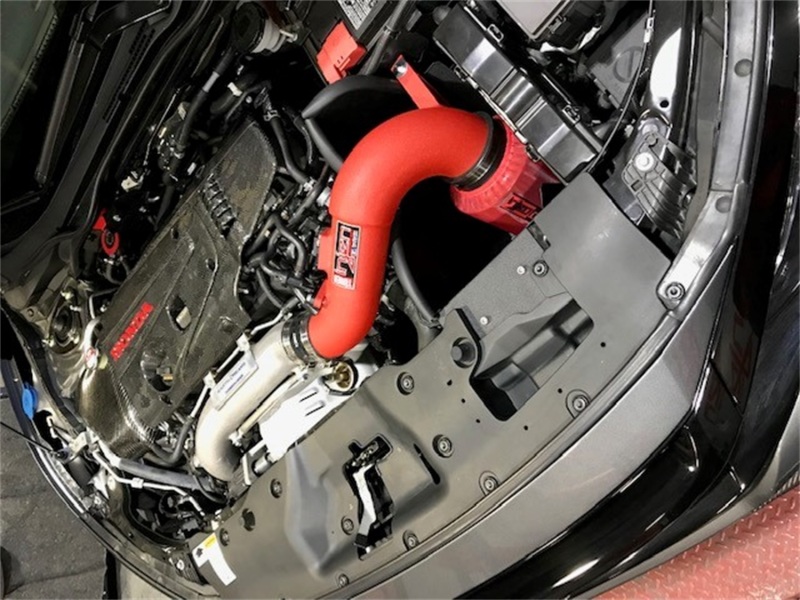 Injen 17-19 Honda Civic Type R 2.0T Wrinkle Red Short Ram Air Intake - Image 3