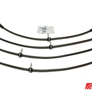 AMS Performance 08-15 Mitsubishi EVO X Stainless Steel Brake Lines (4 Lines)