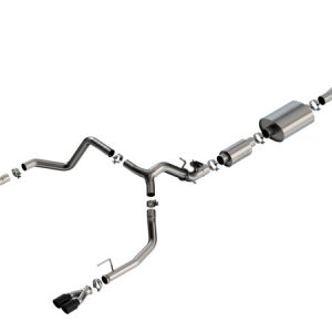 Borla 2024 Chevy Silverado 1500 6.2L V8 S-Type Catback Exhaust w/ Simulator - Black Chrome