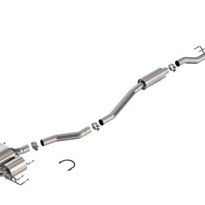 Borla 2023 Honda Civic Type R MT ATAK Catback Exhaust w/ 4in Ceramic Black Tips