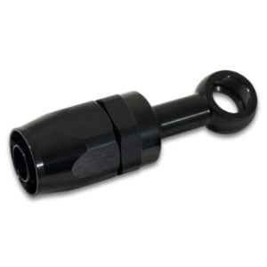 Vibrant -8AN Banjo Hose End Fitting for use with M18 Banjo Bolt - Aluminum Black